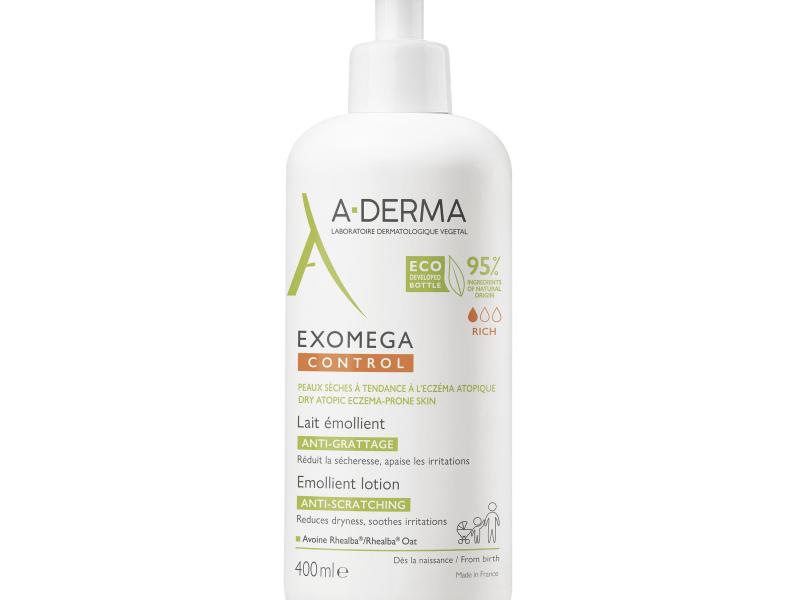 A-Derma Exomega CONTROL Emolienční mléko EKONOMICKÉ BALENÍ 400 ml